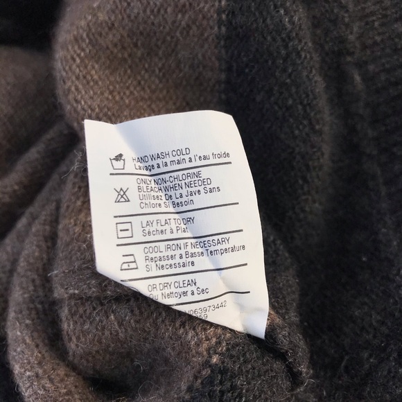 {Vince.} Brown striped slouchy sweater, XS - Picture 7 of 7